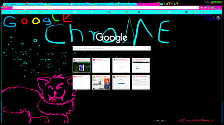 My own draw Kitty Chrome theme