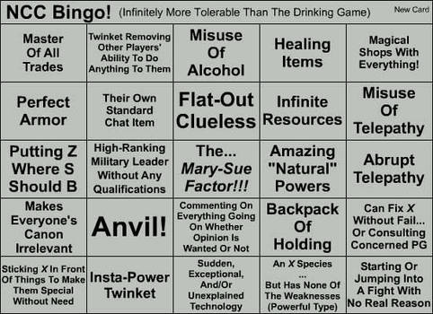 NCC Bingo Card