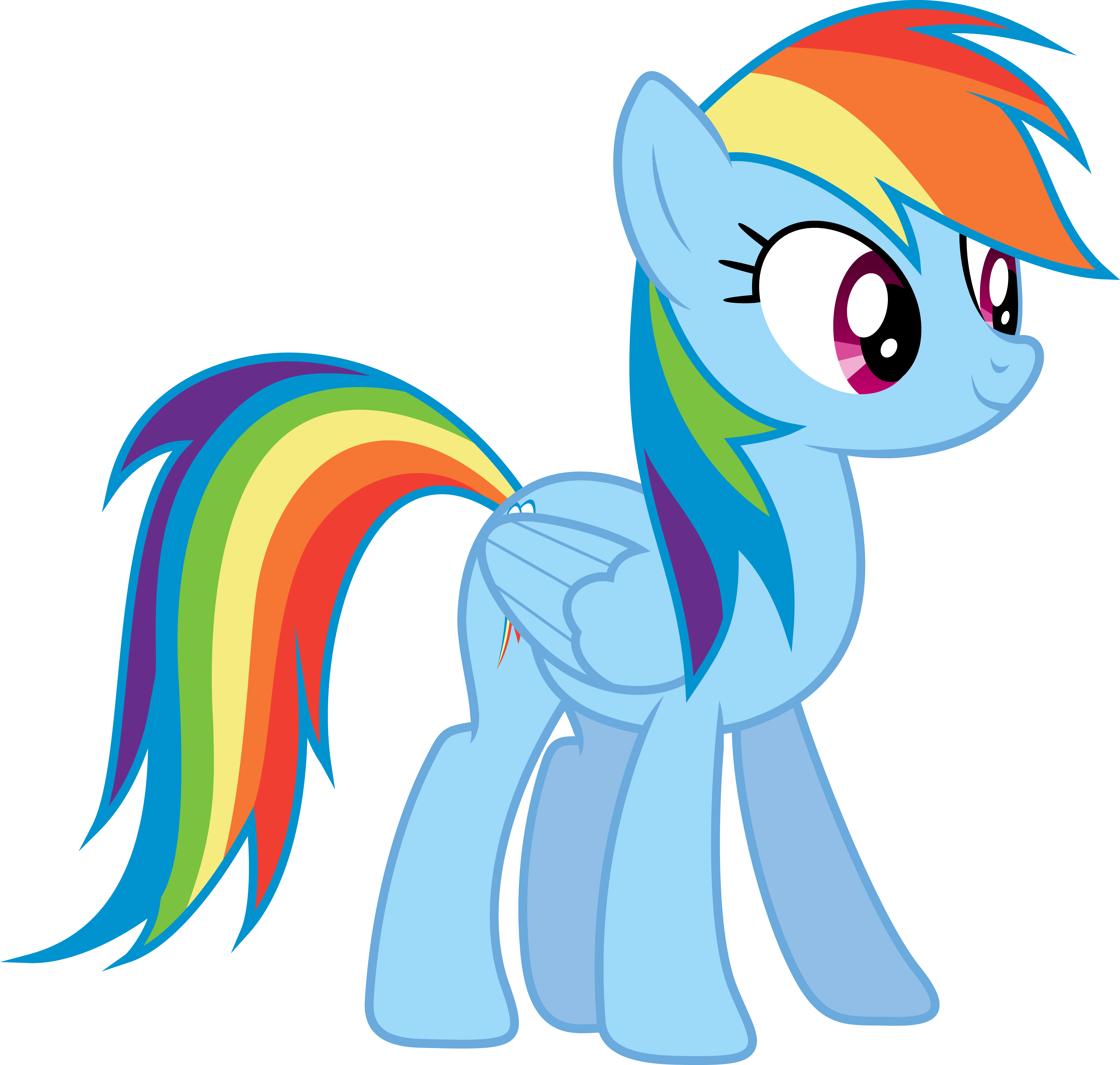 Rainbow Dash Standing S03E07 By WentTheFox On DeviantArt
