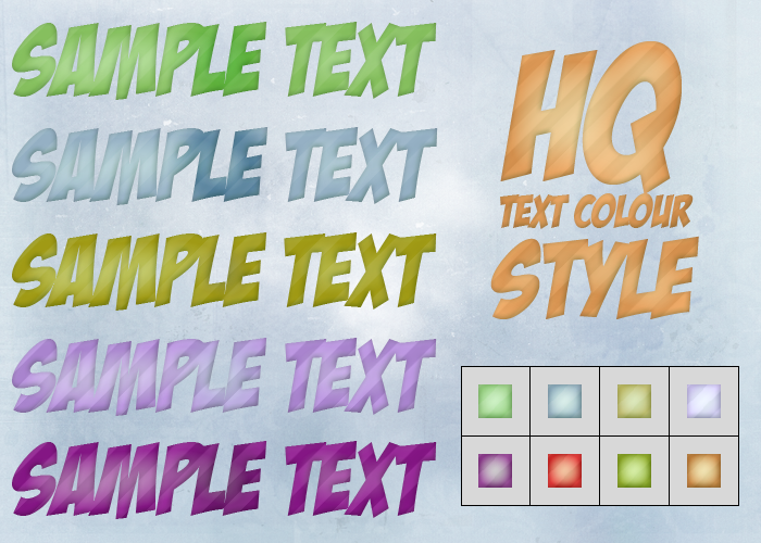 HQ Text Colour Styles