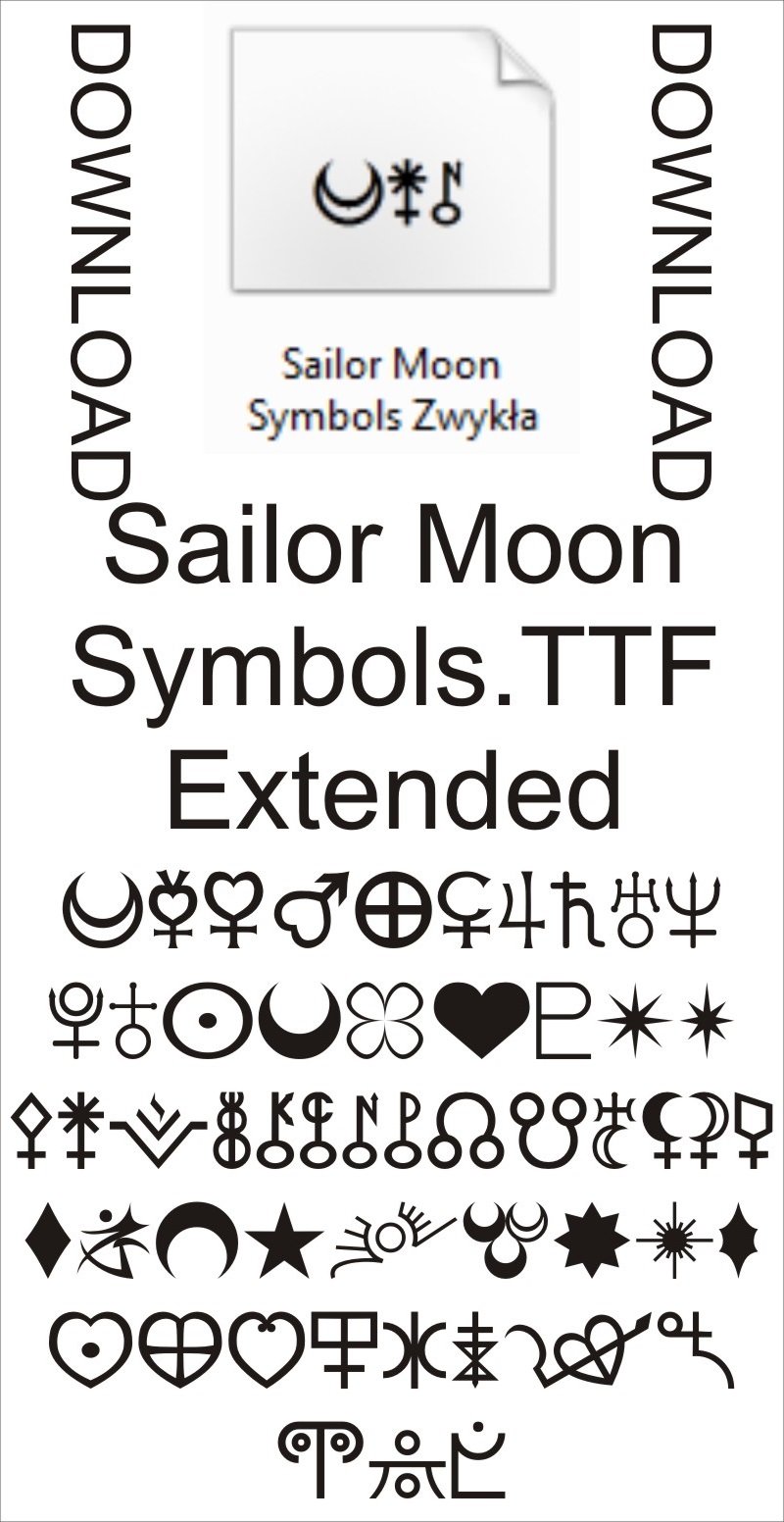 SailorMoon Symbols Extended Download - READ LICENS