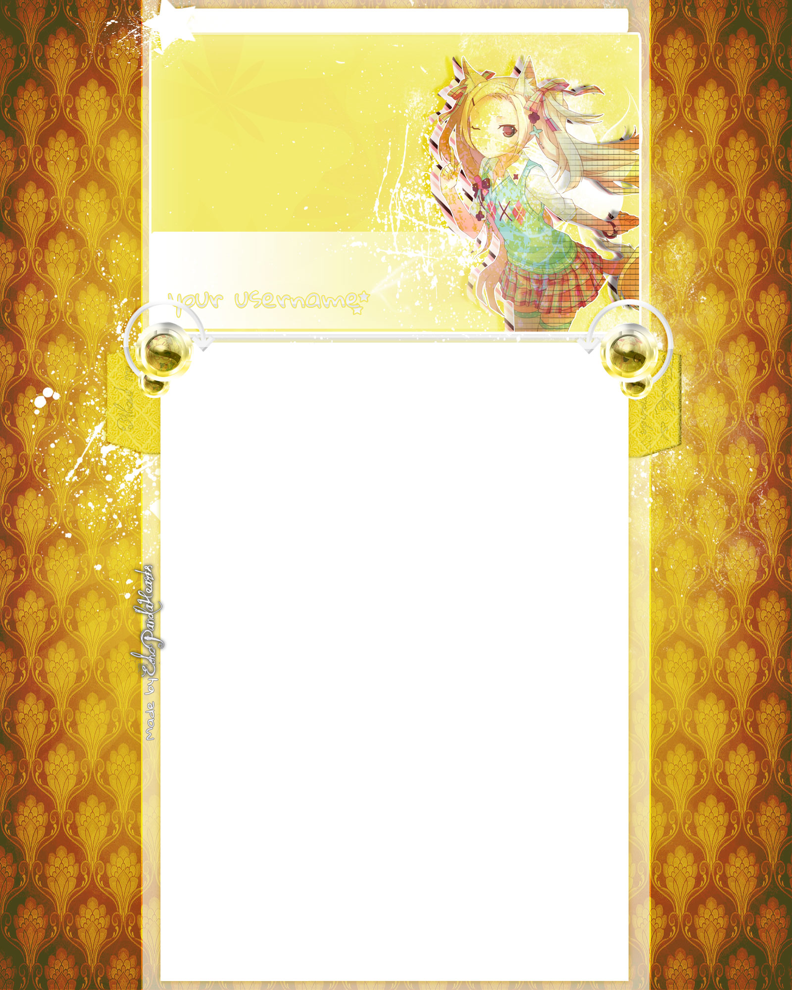 Anime youtube BG yellow