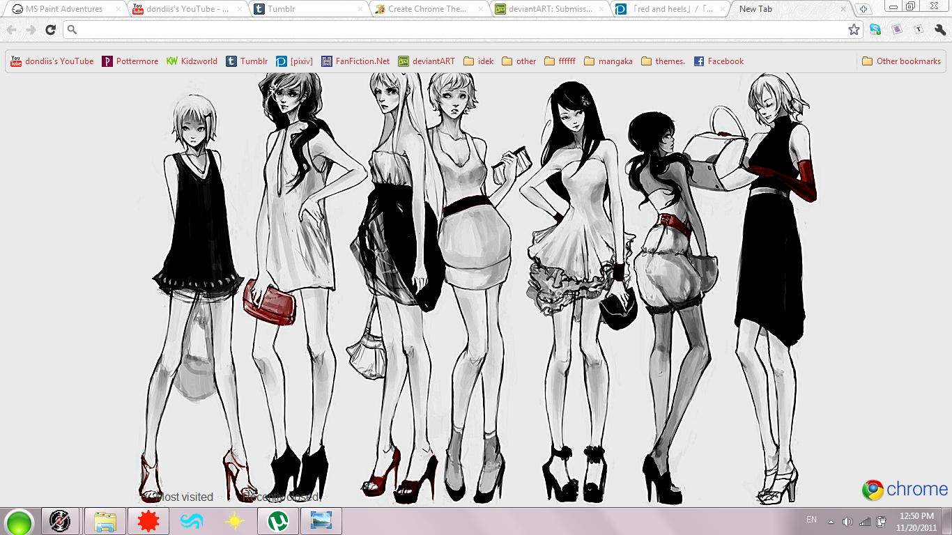 .:hetalia girls - google chrome theme:.