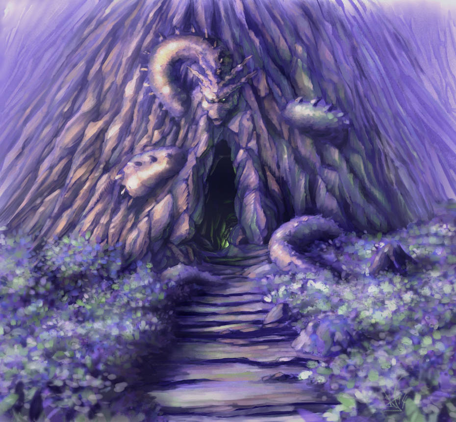 Dragon cave 1 of 3 by DaveyBaker on DeviantArt