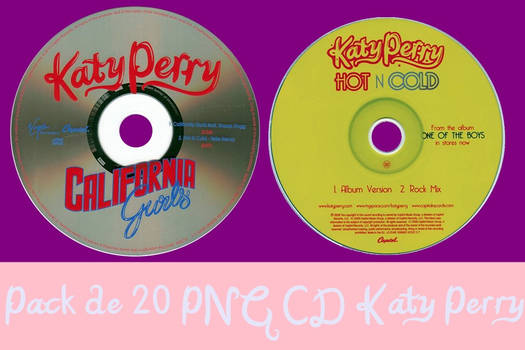 PNG Pack de 20 CD Katy Perry