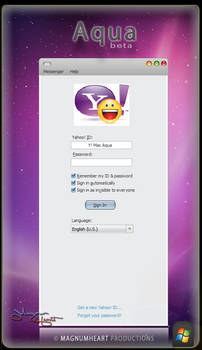 YM Themes : Mac OSX Aqua beta