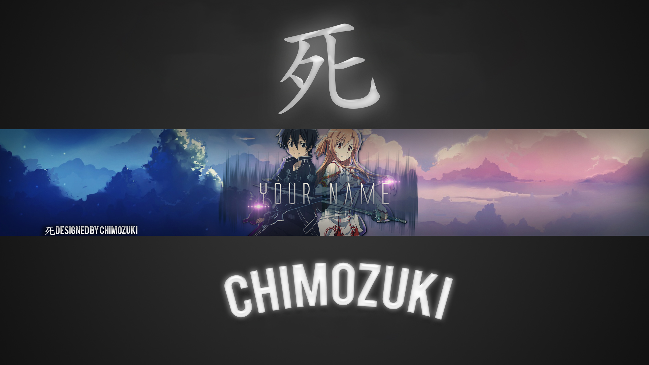 FREE Anime YouTube Banner #1 ~by Chimozuki by Chimozuki on DeviantArt