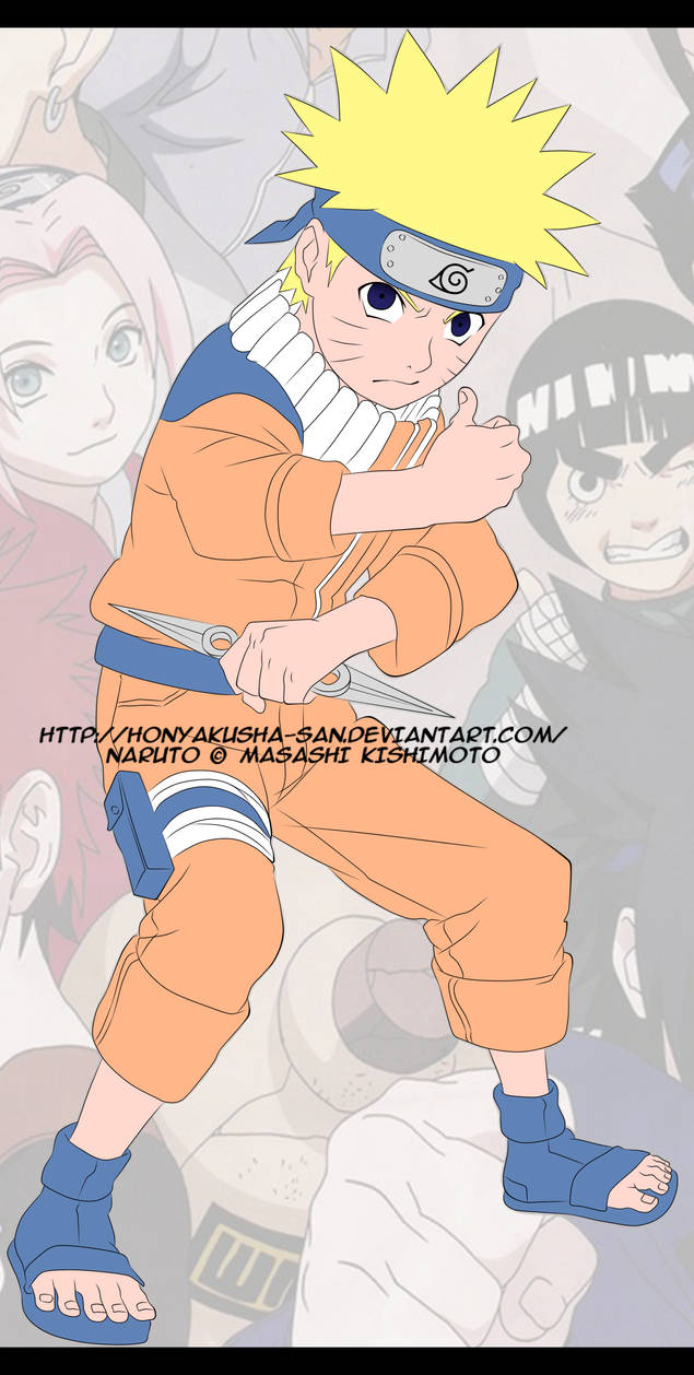 Naruto Uzumaki (line + bases) by irych7 on DeviantArt
