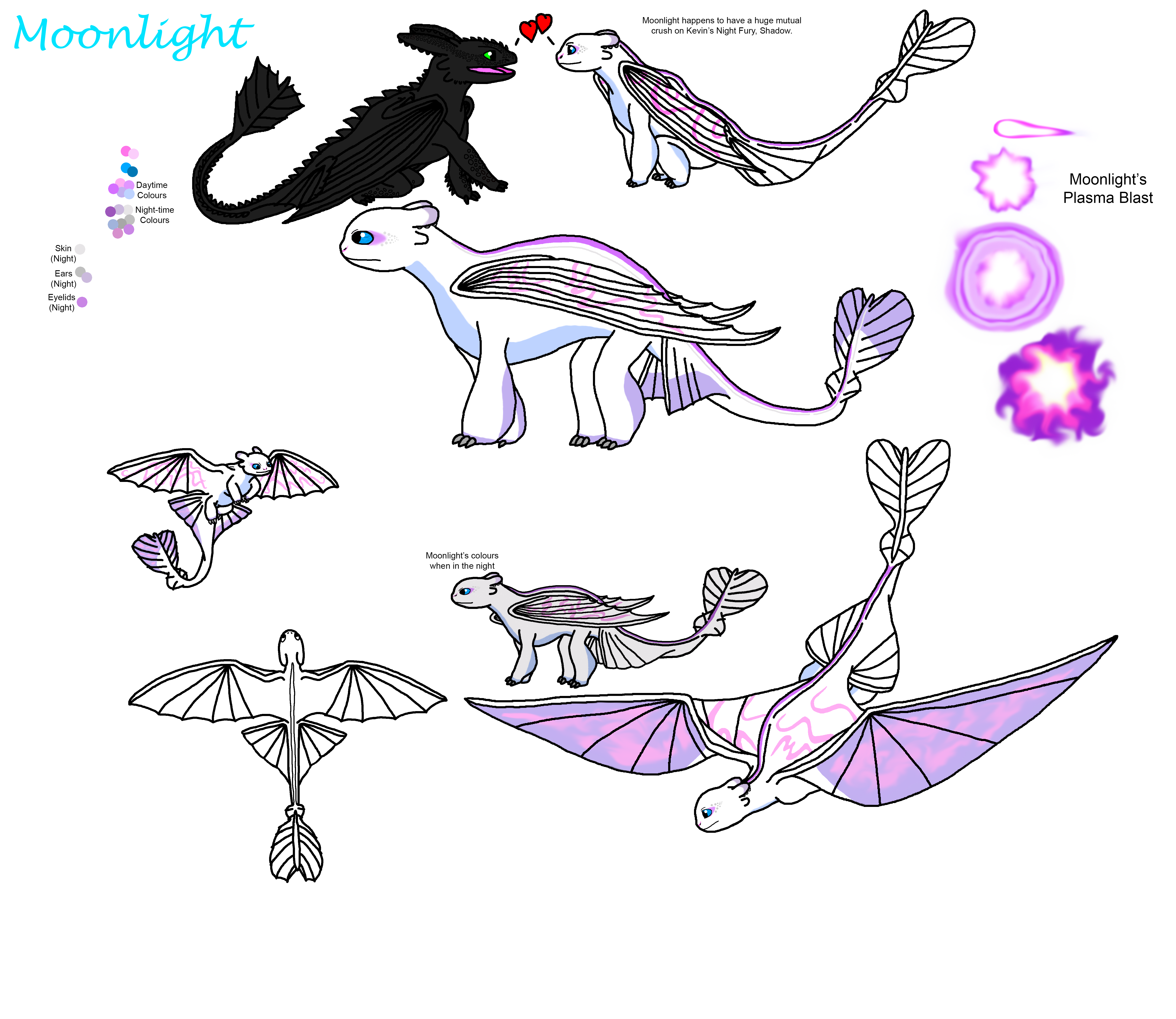 Moonlight the Light Fury by GeneticHybridHuman on DeviantArt