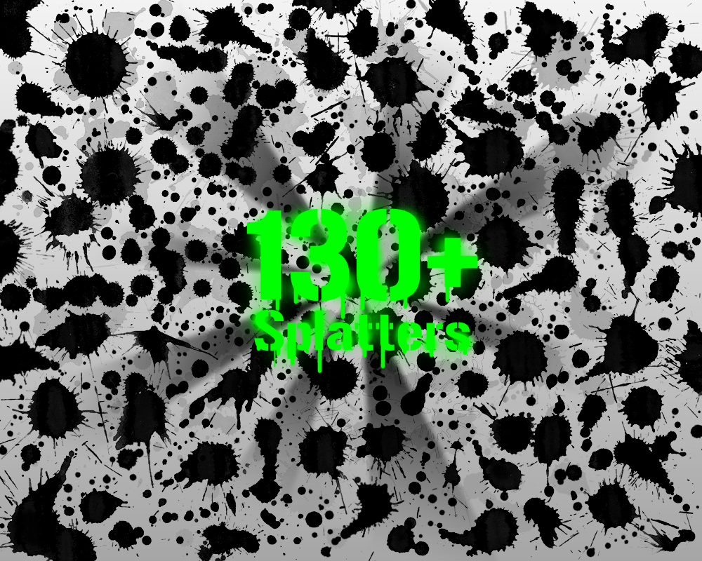 Splatter Brush Mega Pack