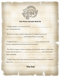 MLP Two-Parter Mad Lib