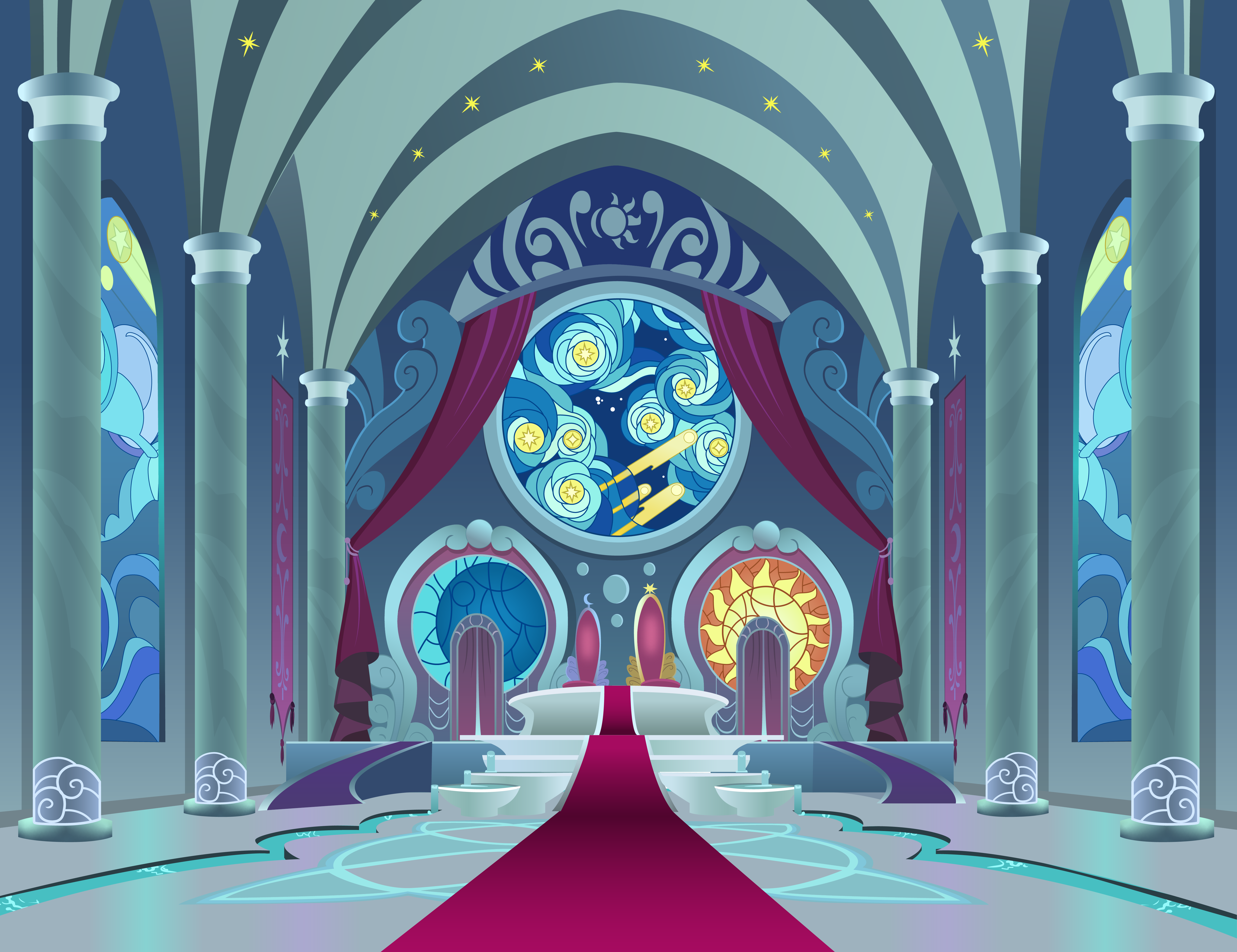New Royal Throne Room by MLP-Silver-Quill on DeviantArt