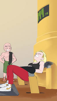 Krillin and 18 still at it