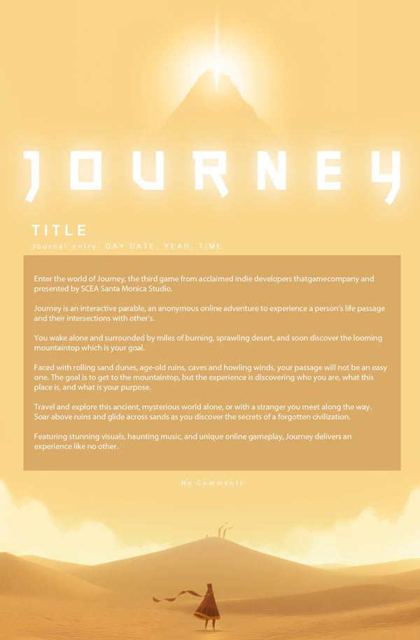 THATGAMECOMPANY: Journey journal CSS by Triple-Torch-Art