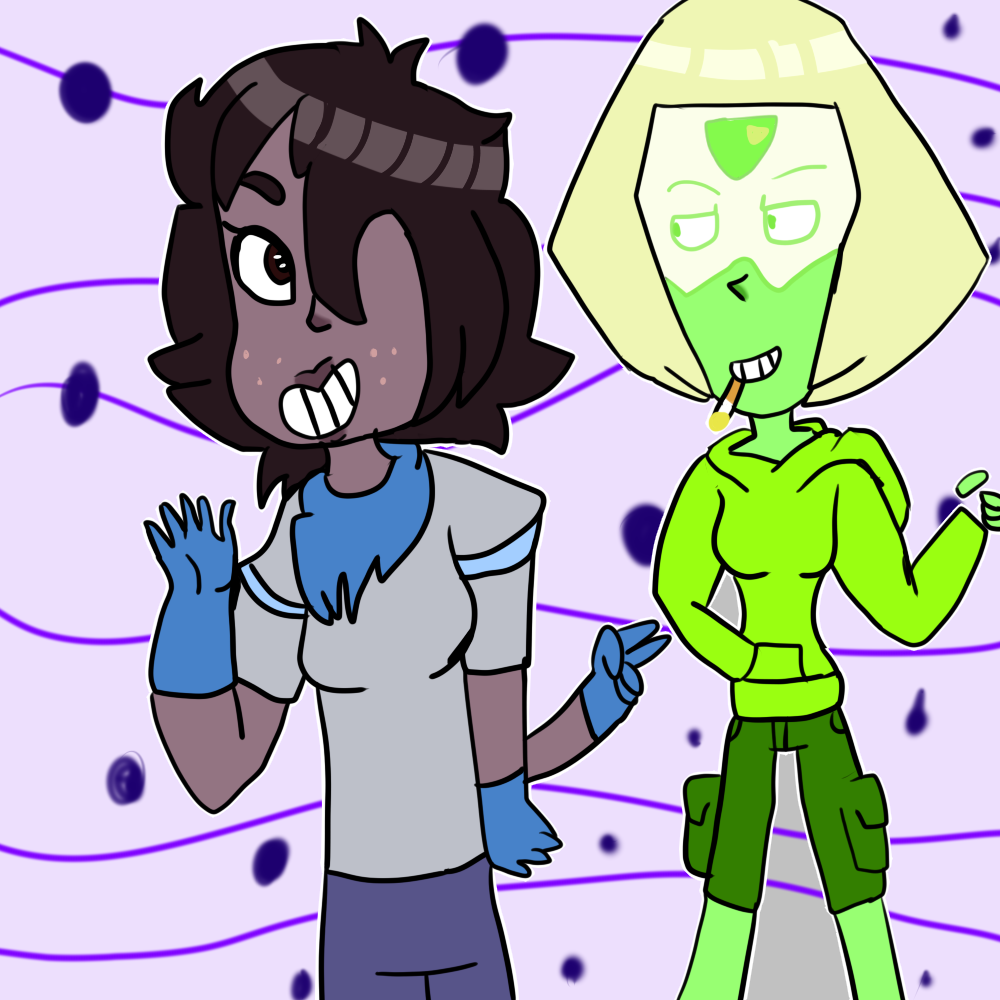 Smoky Cuarz And Peridot  cosplay on underswap