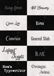 Font Pack #2 By Mudbloodmione (+20 fonts!)