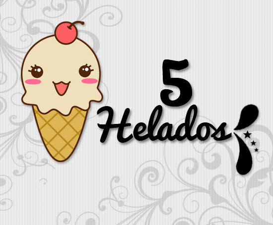 5 png de Helados.