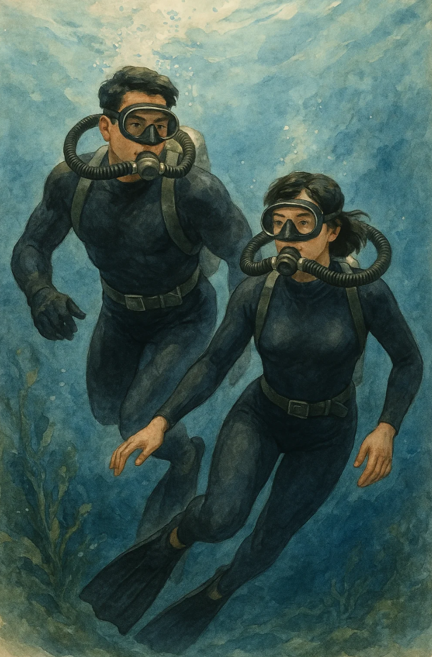 Best diving buddies by vvalerieee on DeviantArt