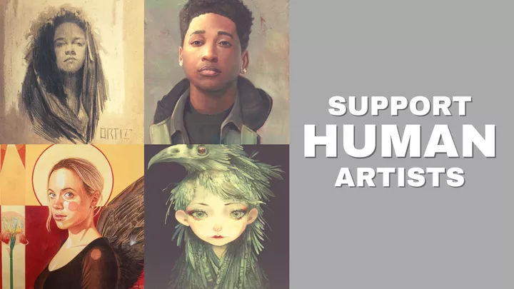 Support Human Artists - Protecting Artists from AI