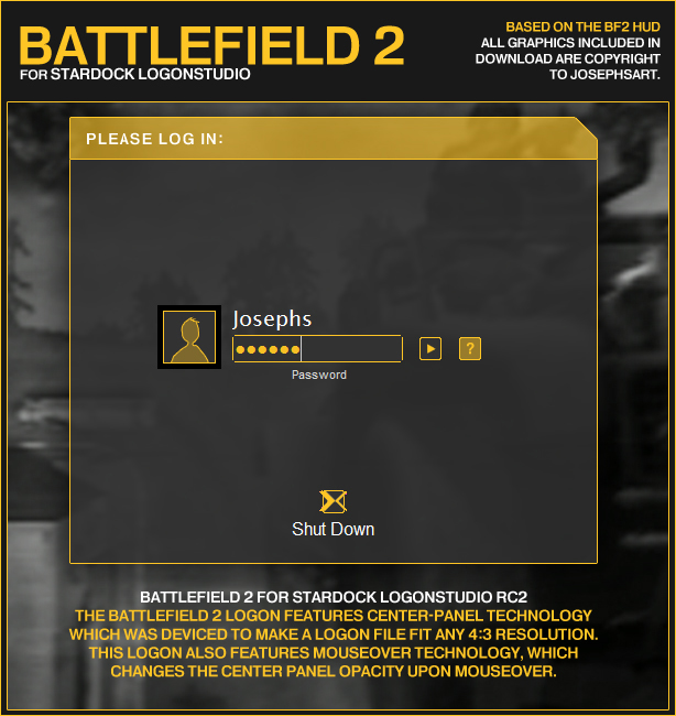 Battlefield 2 Logon