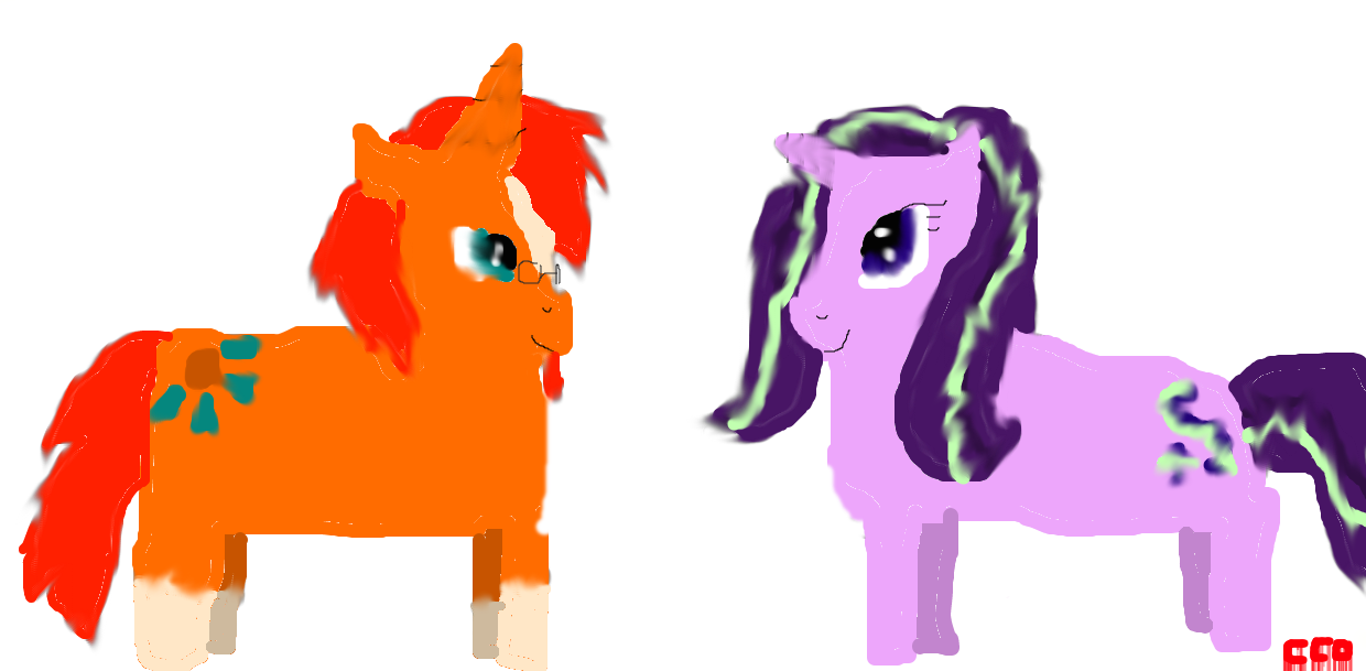 Sunburst and Starlight by catclubowner on DeviantArt