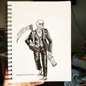 Inktober 2021 02/31: Suit, de ThistlesQuiver