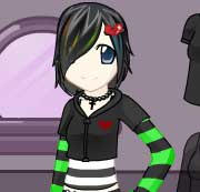 Emo Goth Girl Dress Up Game