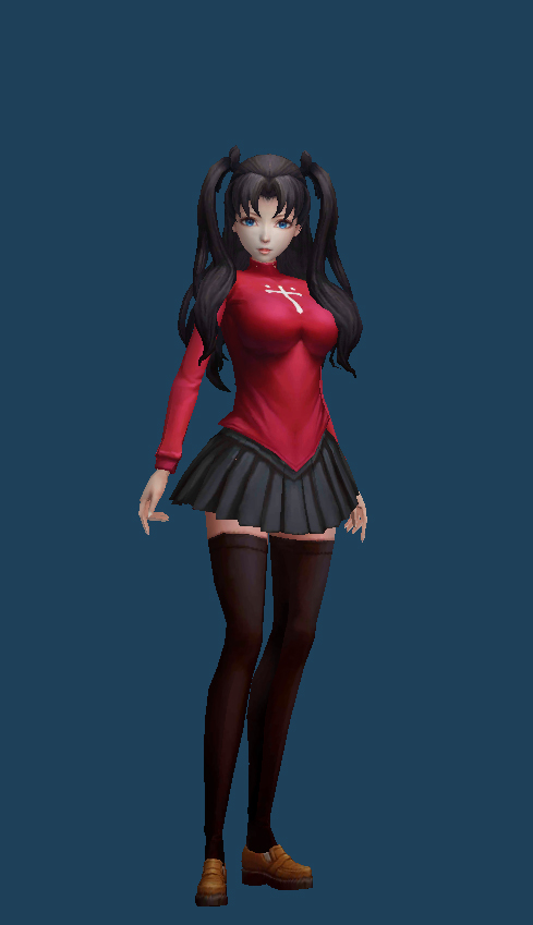 Rin Tohsaka (fbx) by craft-tama on DeviantArt