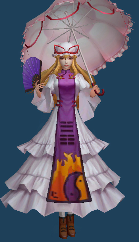 Yukari Yakumo (fbx) by craft-tama on DeviantArt Yukari Yakumo (fbx) by craft-tama on DeviantArt