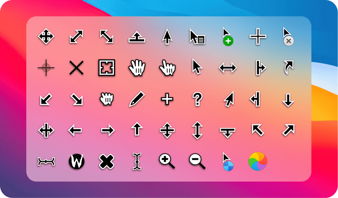 macOS Windows Mixed cursor for windows 10 by moinologis on DeviantArt