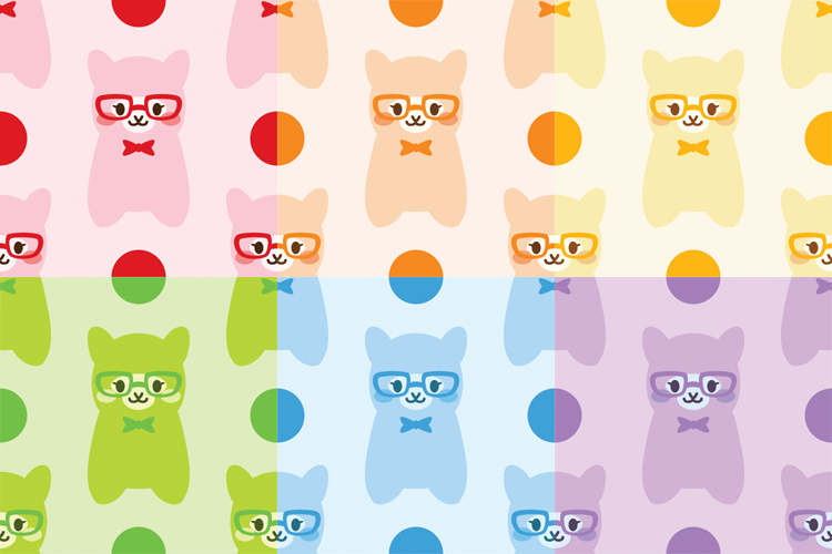 tiling alpaca background