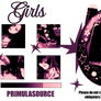 Girls psd coloring