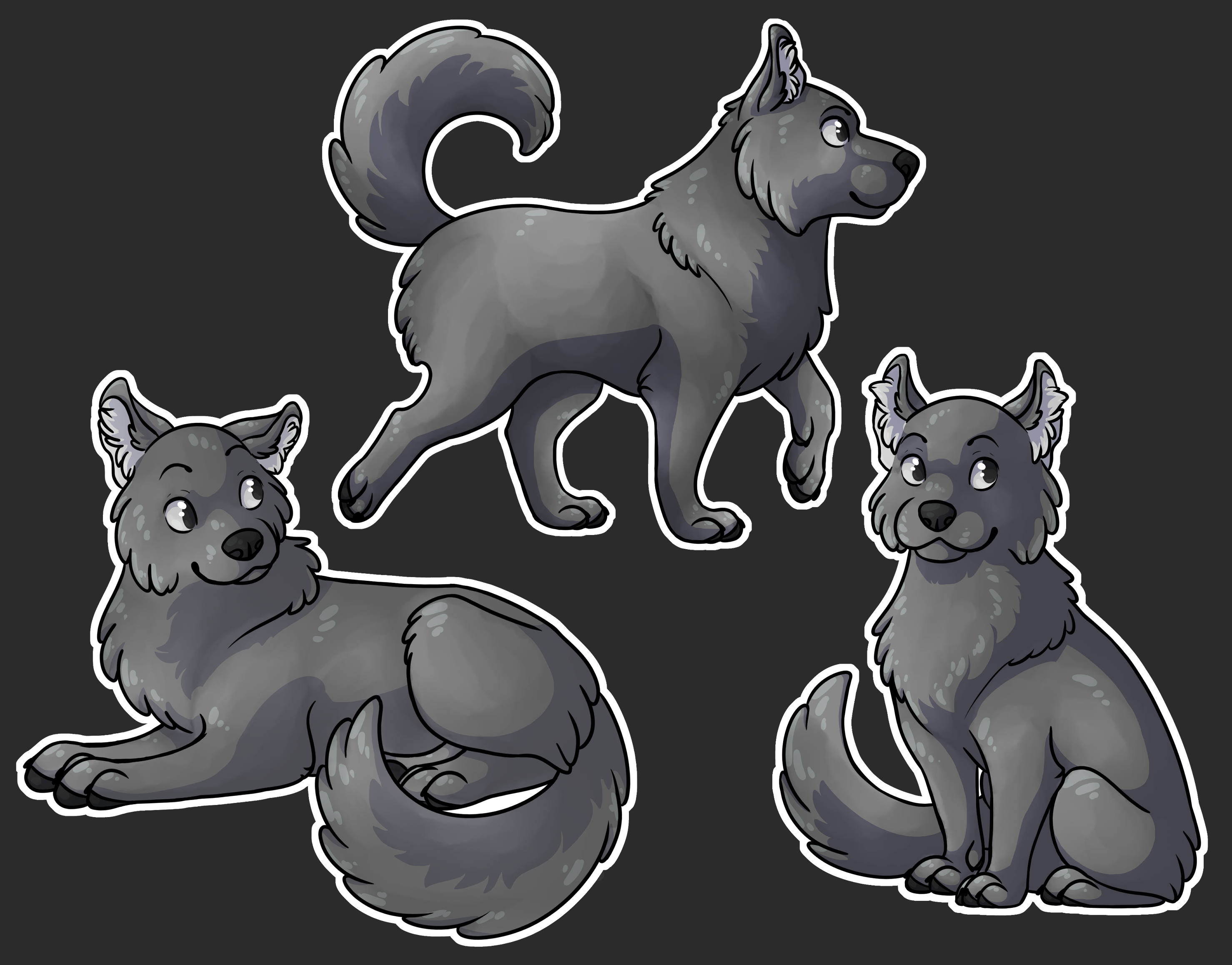 F2U Base - Wolf Chibi [PSD] by Srinyx on DeviantArt