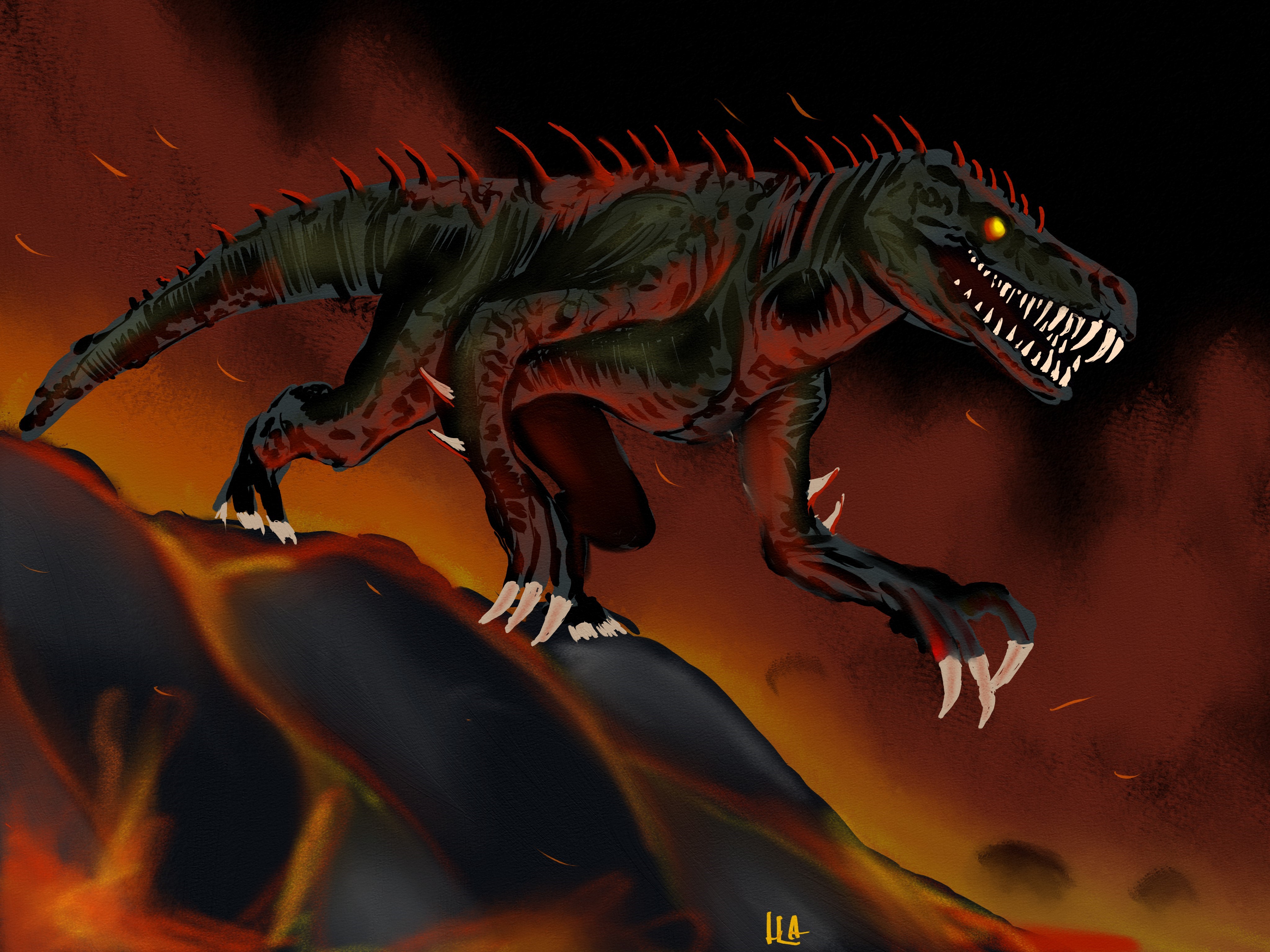 Hell Raptor by HatsurArt on DeviantArt