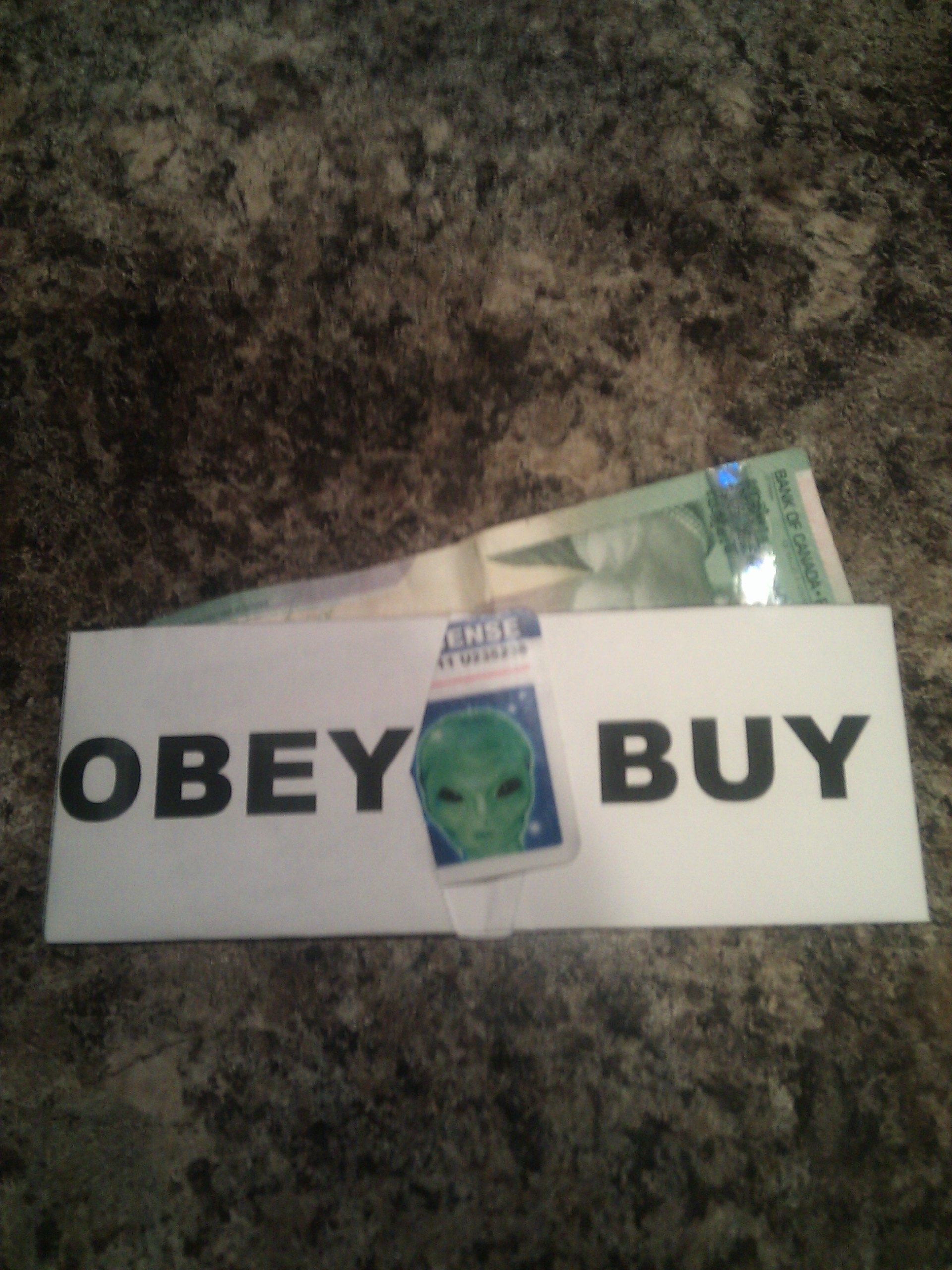 They Live! Themed Paper Wallet