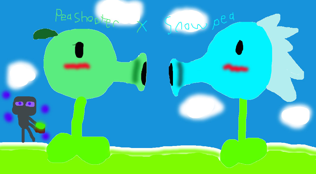 Peashooter x Snow pea by EllieHenson2013 on DeviantArt