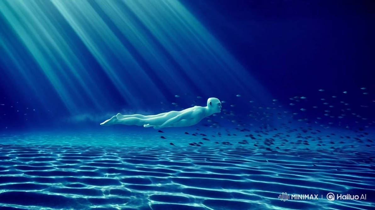the (deep) blue swimmer by calinvisible on DeviantArt