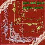 gold and glass corner