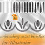 embroidery artist brushes