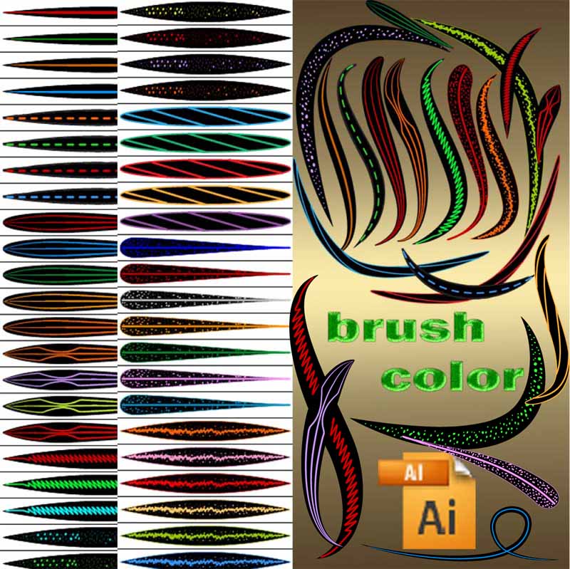 color brushes