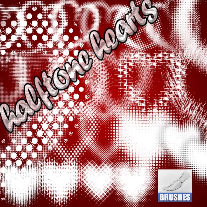 halftone hearts