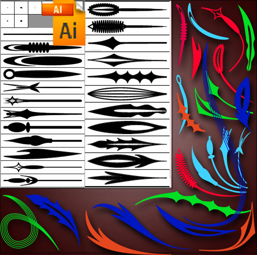 brushes for Illustrator 5 by roula33 on DeviantArt