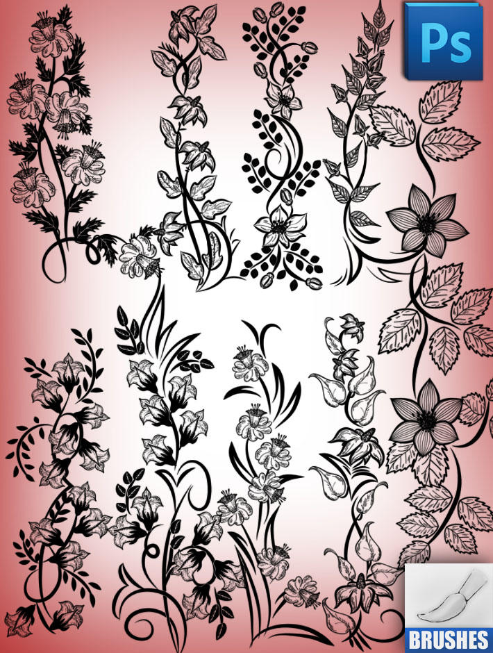 flowers brushes by roula33 on DeviantArt