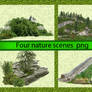 Four nature scenes