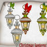 Christmas lanterns PNG