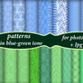 Patterns In Blue-green Tone