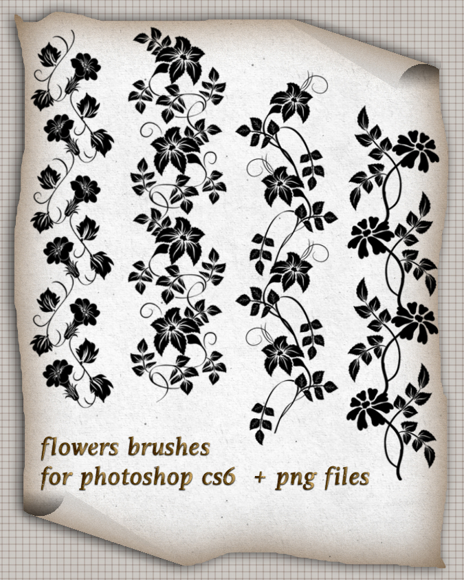 Flowers Brushes by roula33 on DeviantArt