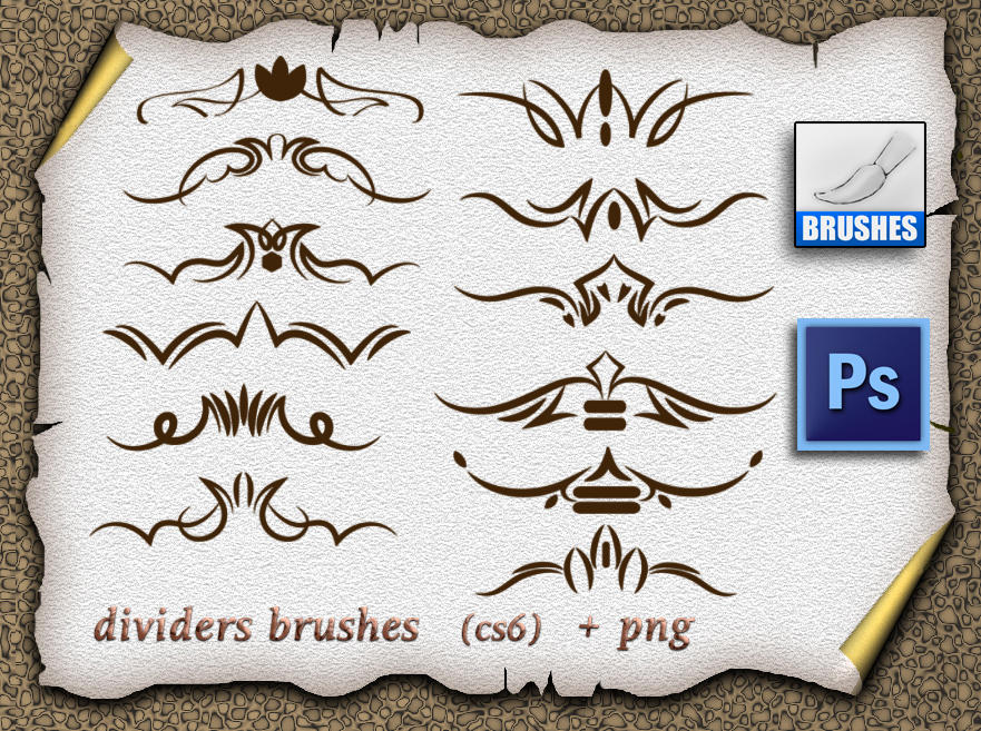 Dividers Brushes by roula33 on DeviantArt