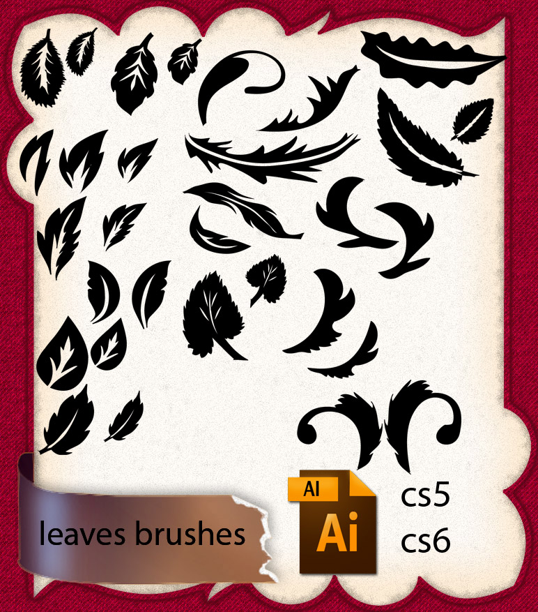 Leaves Brushes