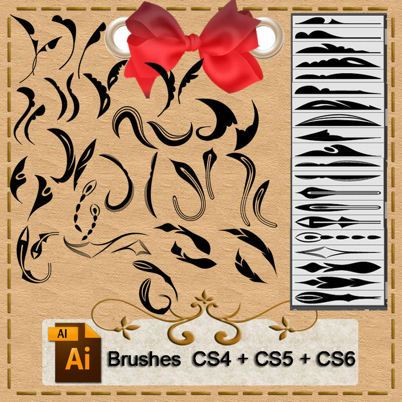 Illustrator brushes by roula33 on DeviantArt